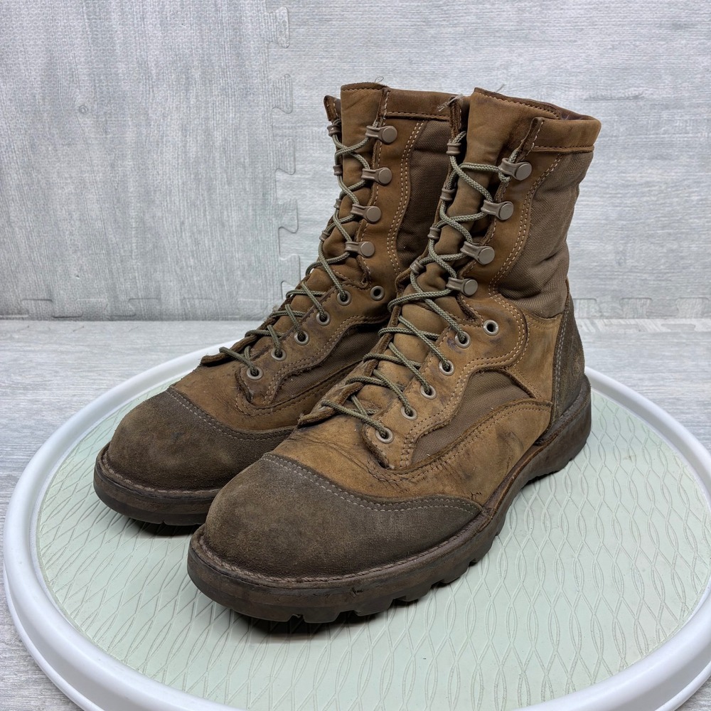 Danner USMC RAT HOT Combat Boots Men 10.5 Brown Leather Nylon 15670X
